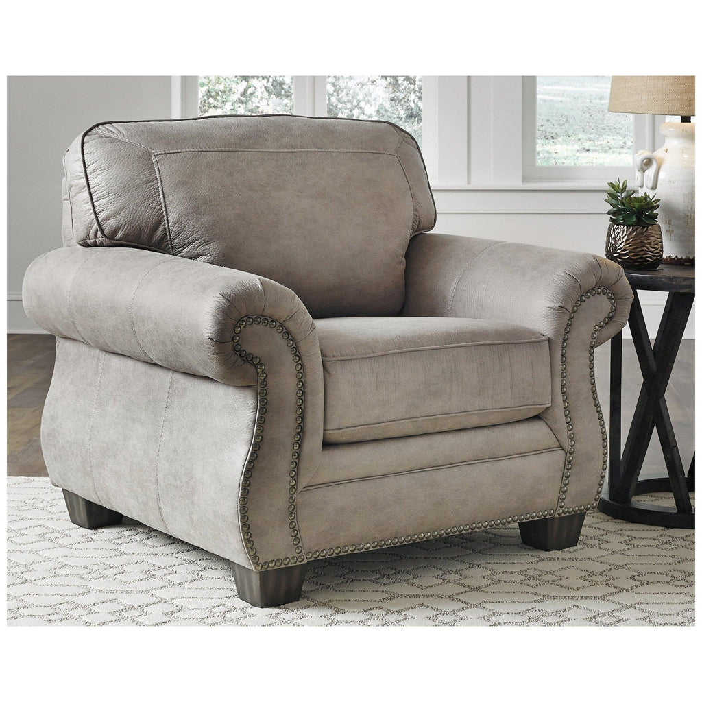 Olsberg Sofa and Loveseat with Chair and Ottoman Ash-48701U3