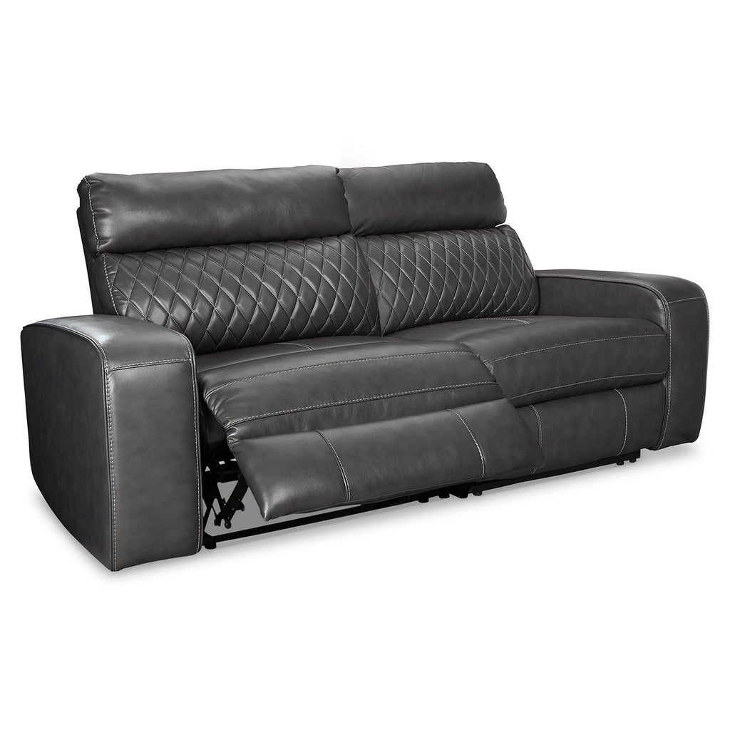 Samperstone 2-Piece Power Reclining Sectional Ash-55203S5