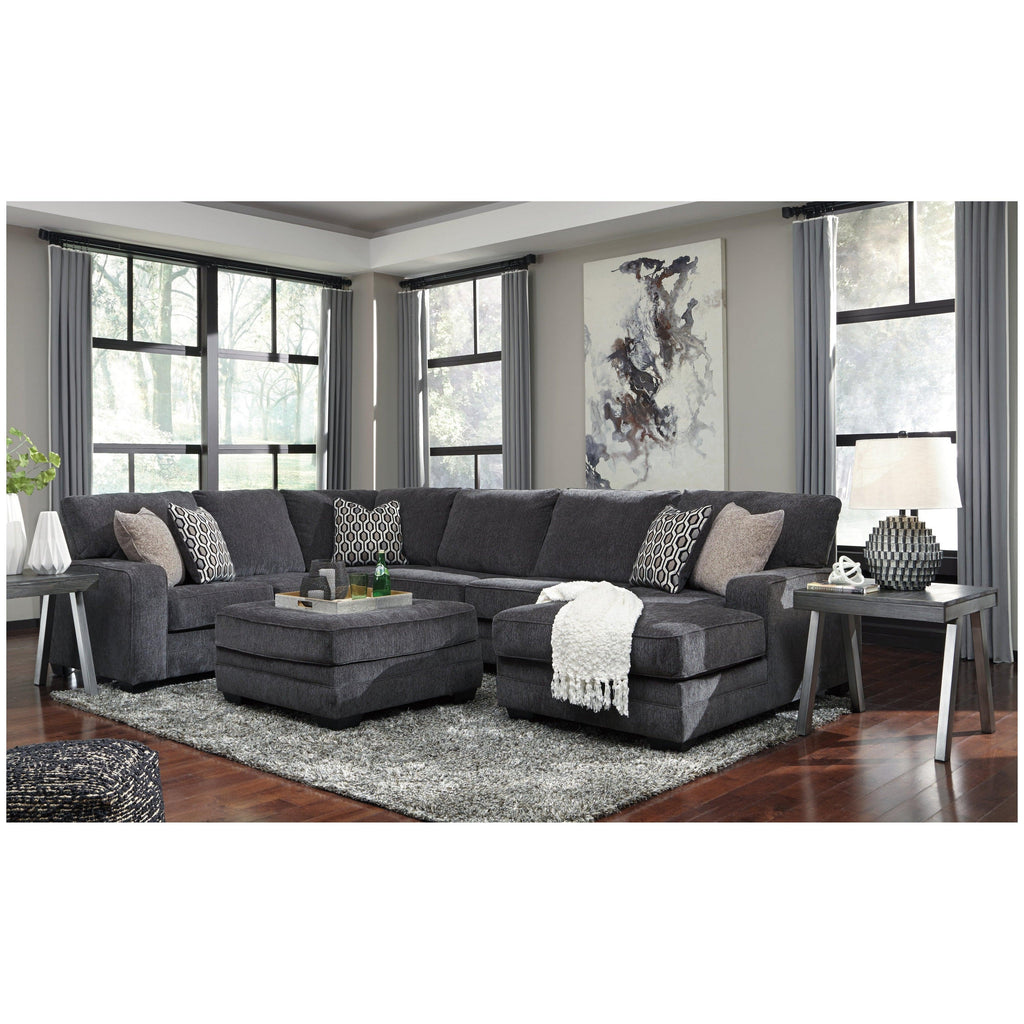 Tracling 3-Piece Sectional with Ottoman Ash-72600U1