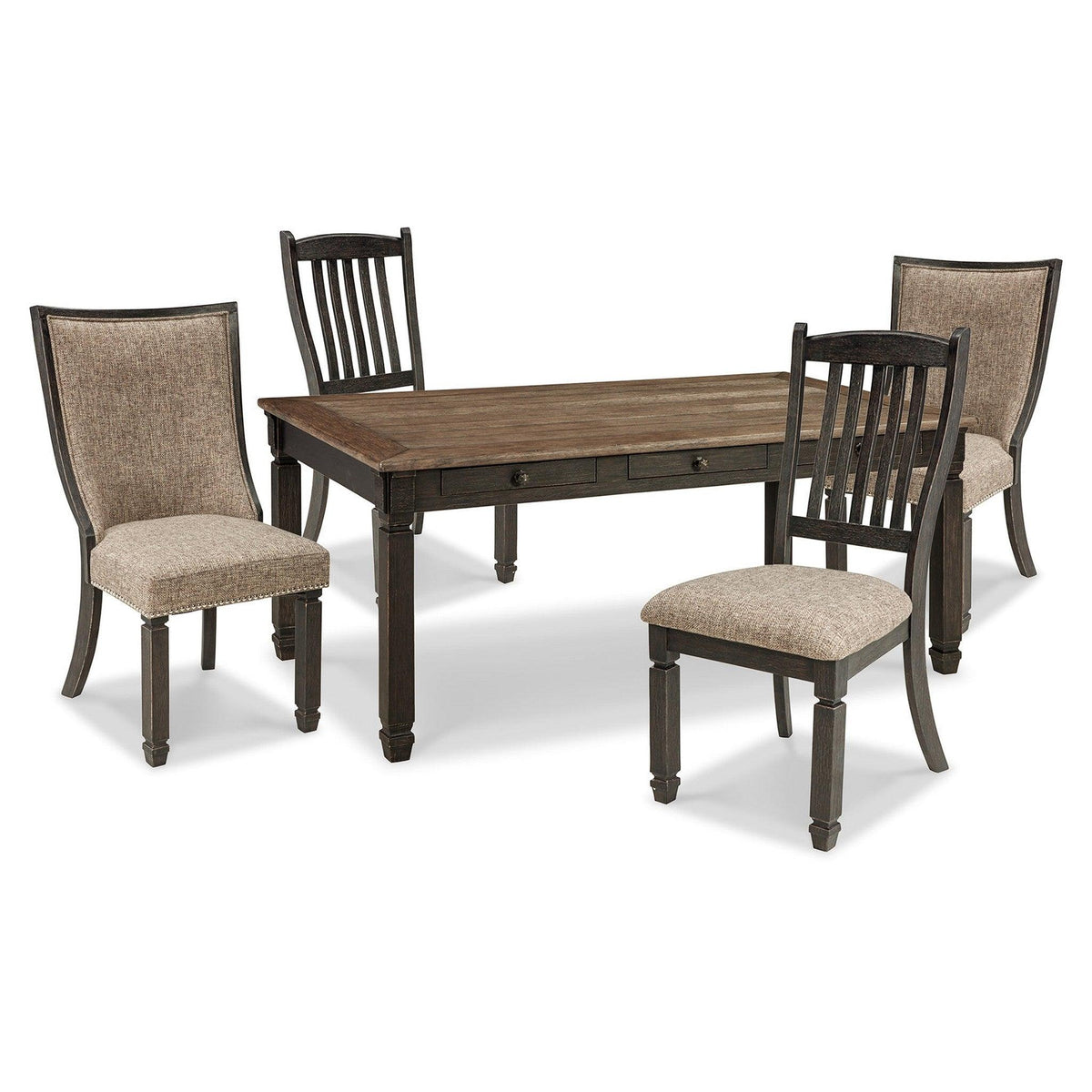 Signature Design By Ashley® Tyler Creek Dining Table And 4 Chairs Oak And Sofa Liquidators