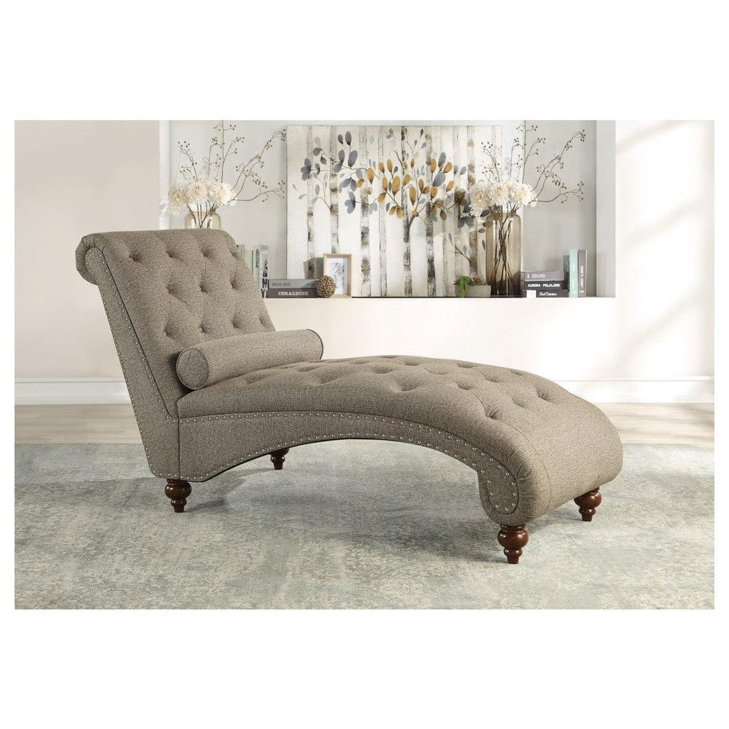 CHAISE, BROWN 100% POLYESTER 1162BR-5