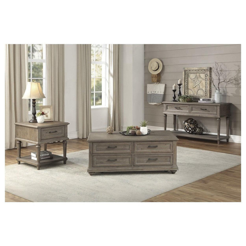 Sofa Table With Two Functional Drawers, Brown 1689BR-05
