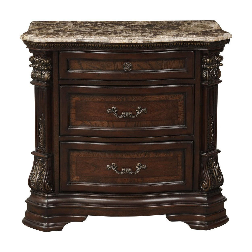 NIGHT STAND, MARBLE TOP, CHERRY 1919-4