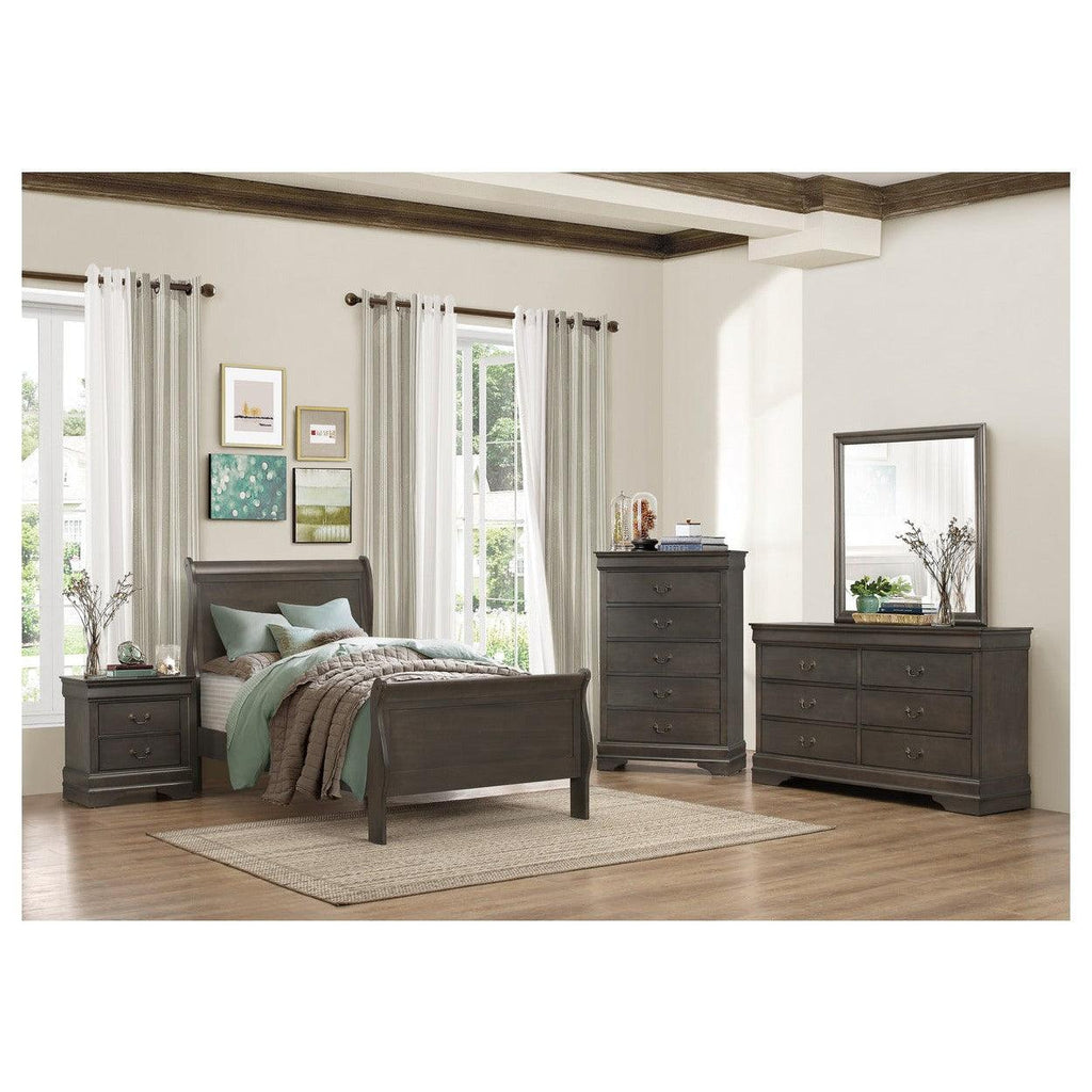 NIGHT STAND, STAINED GREY 2147SG-4