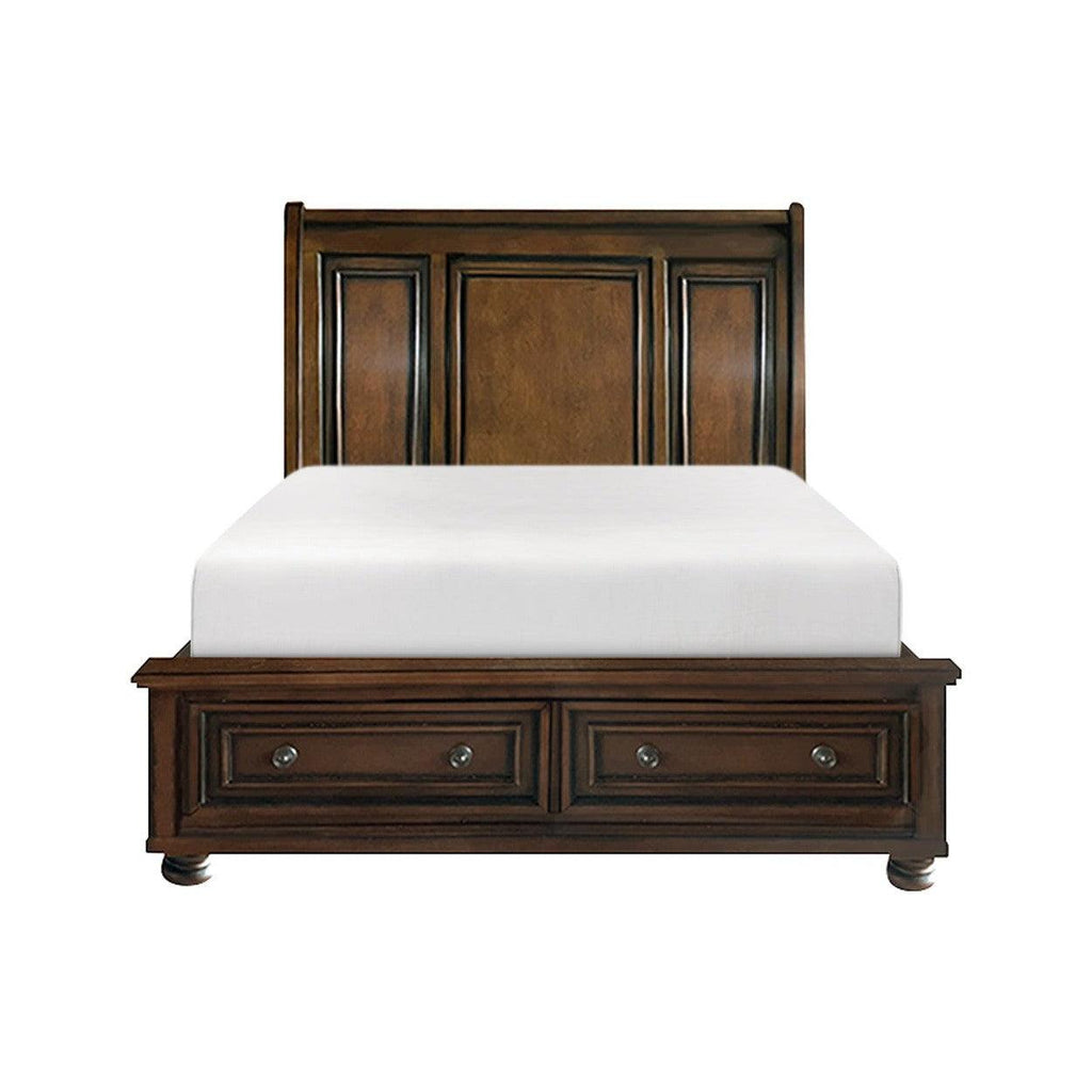 (3) CAL KING BED W/ FOOTBOARD STORAGES 2159K-1CK*