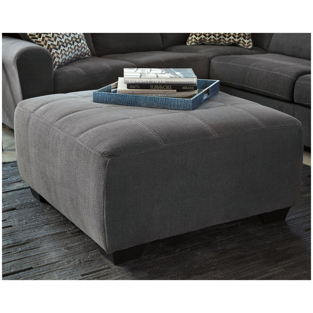 Ambee Oversized Accent Ottoman Ash-2862008