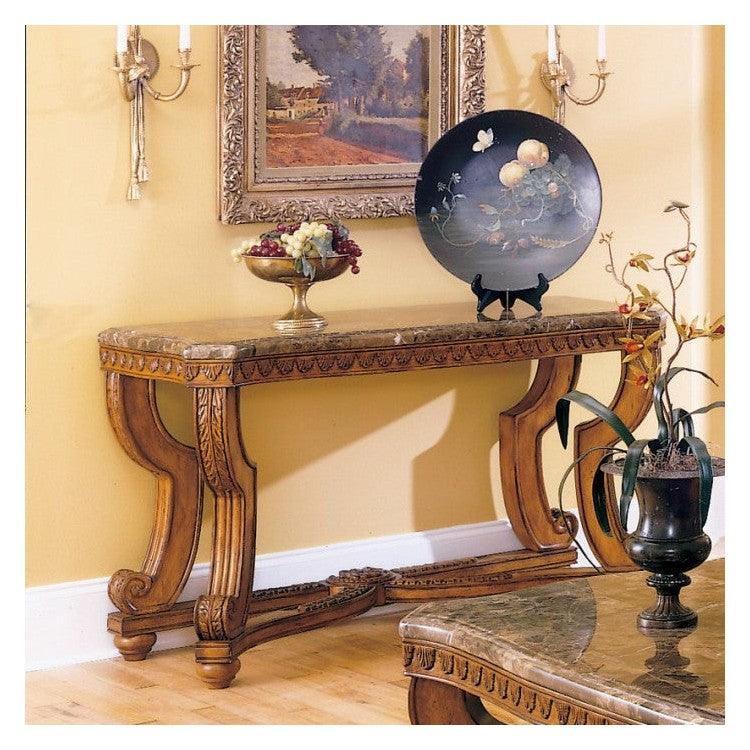 SOFA TABLE, MARBLE TOP 5543-05