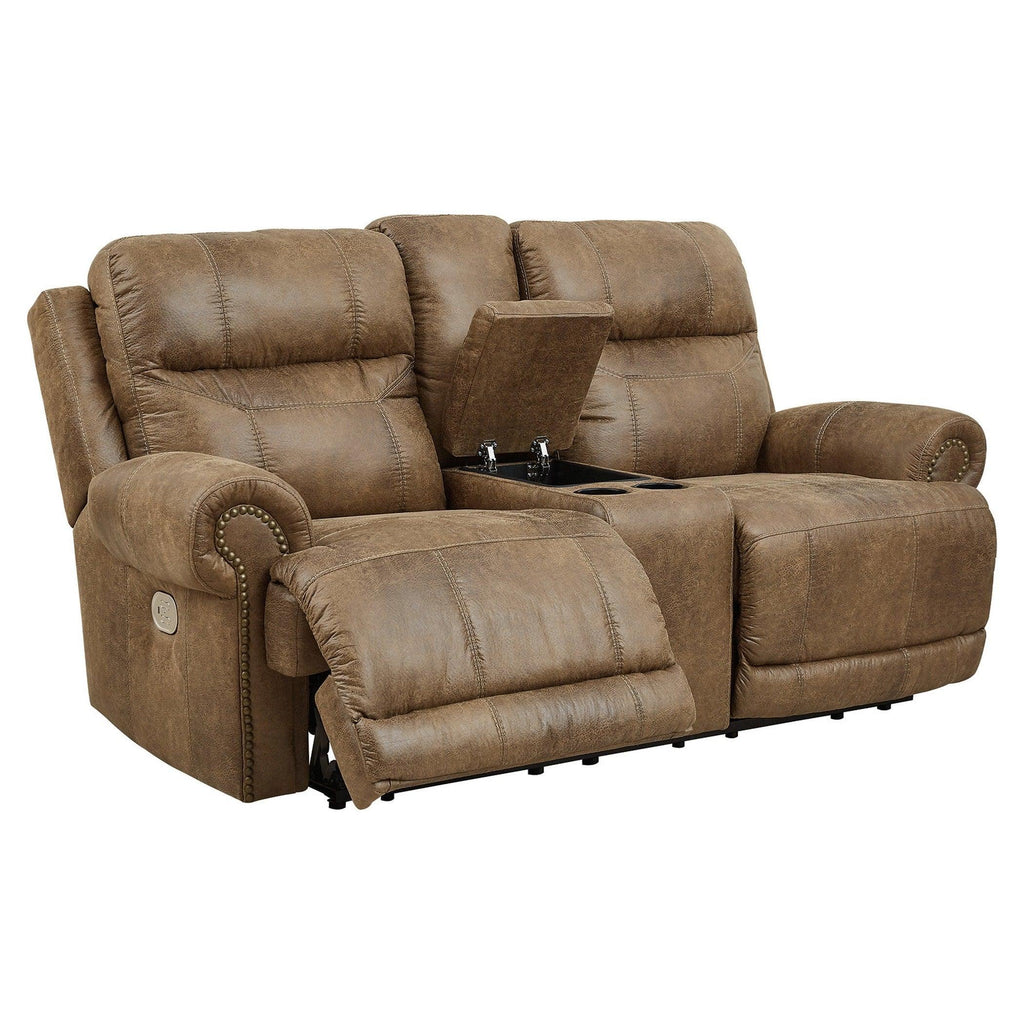 Grearview Power Reclining Loveseat with Console Ash-6500418