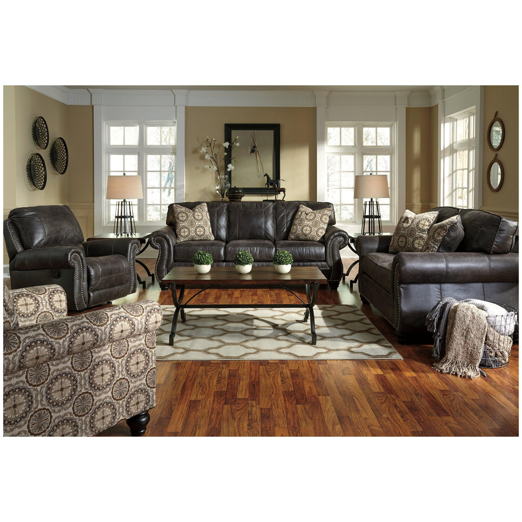 Breville Sofa and Loveseat with Recliner Ash-80004U2