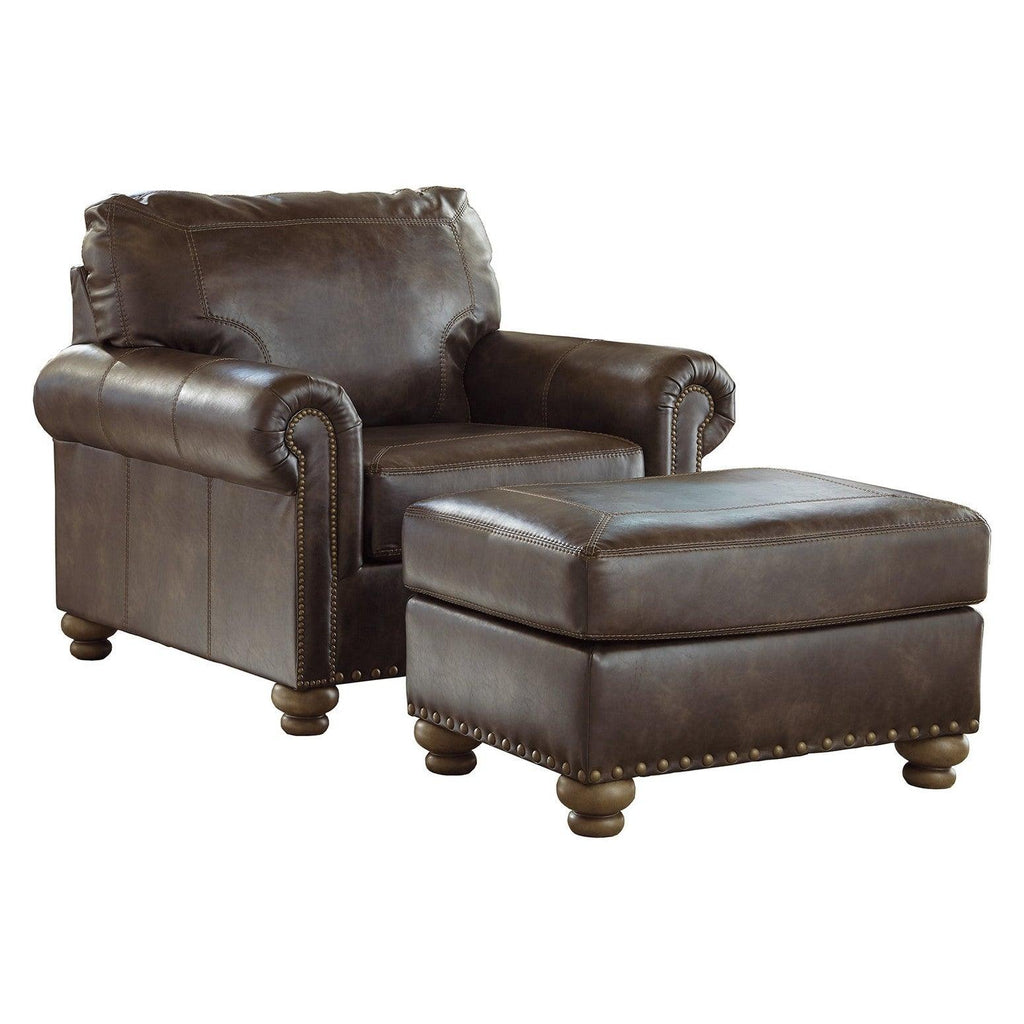 Nicorvo Chair and Ottoman Ash-80505U2