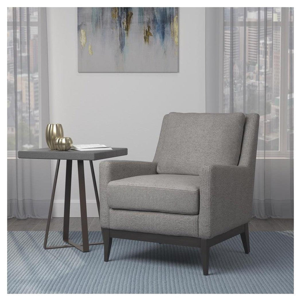 Track Arm Upholstered Accent Chair Warm Grey 905531