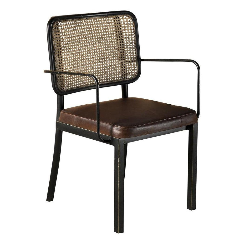 Accent Chair with Upholstered Seat Brown and Black 905590