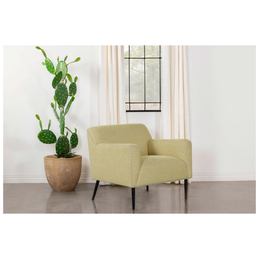 Sally Upholstered Track Arms Accent Chair Lemon 905639