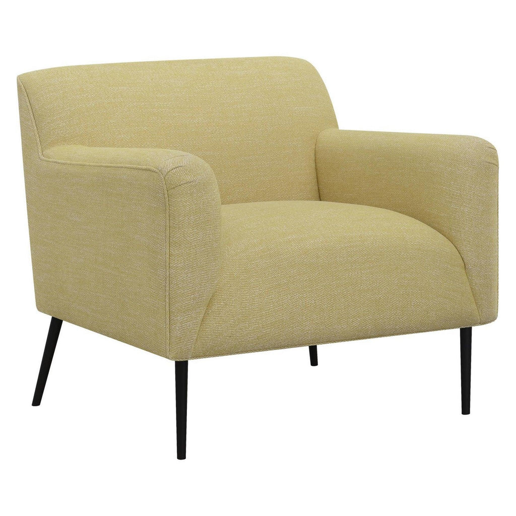 Sally Upholstered Track Arms Accent Chair Lemon 905639