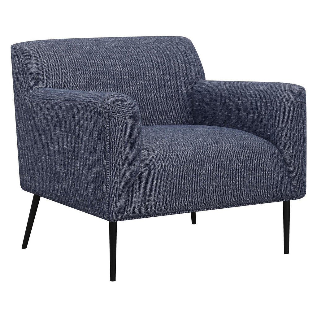 Darlene Upholstered Tight Back Accent Chair Navy Blue 905641
