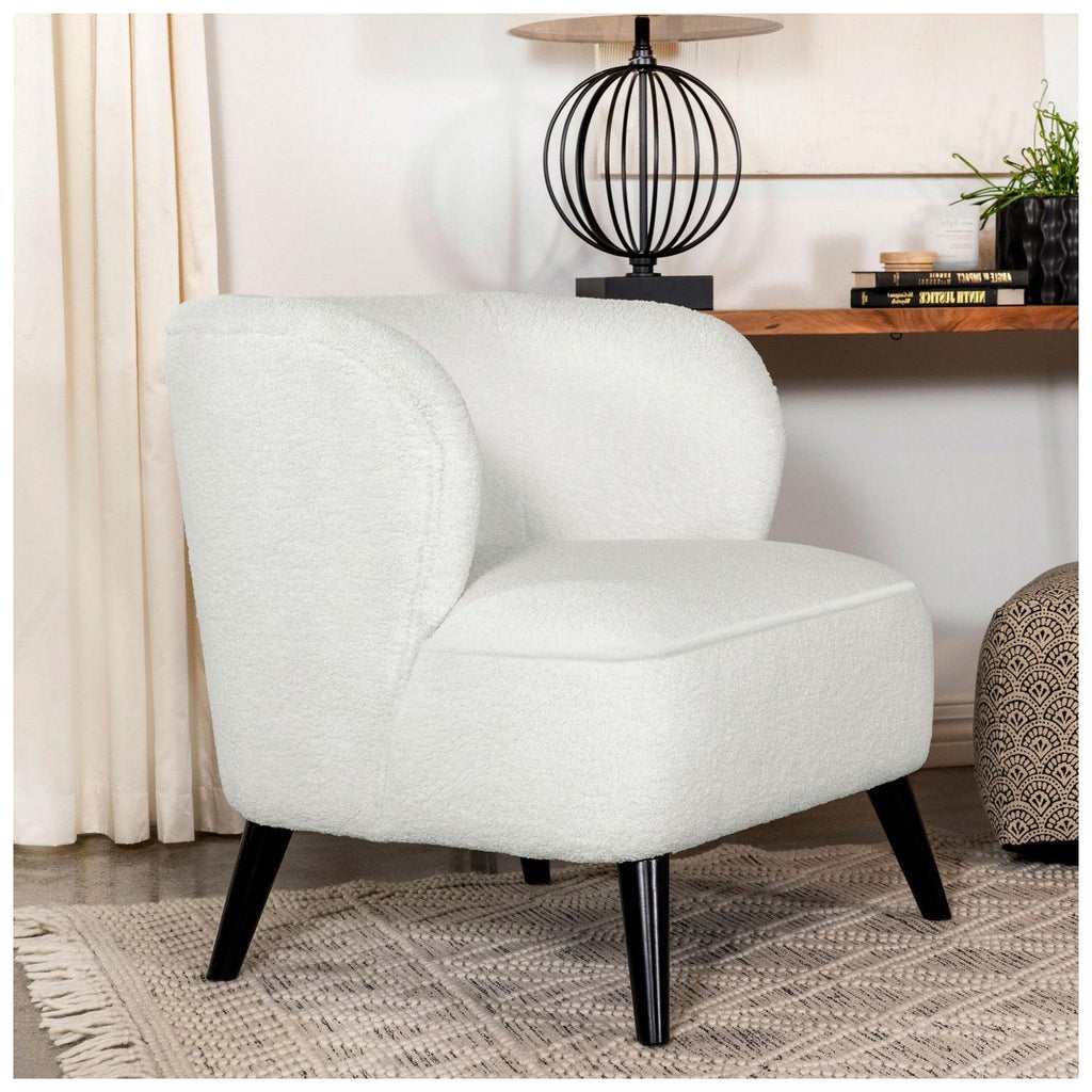 Alonzo Upholstered Track Arms Accent Chair Natural 905676