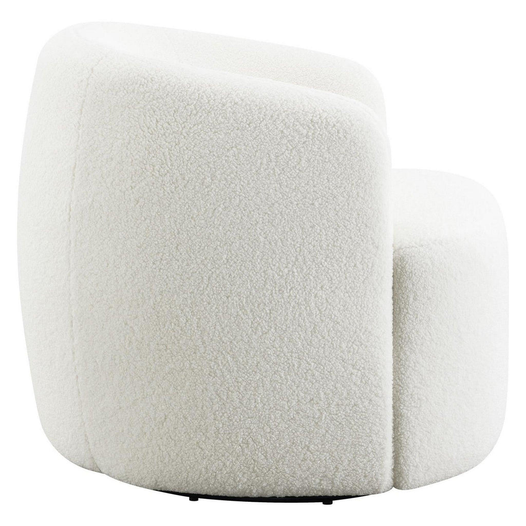 Hudson Upholstered Swivel Chair Natural 905726