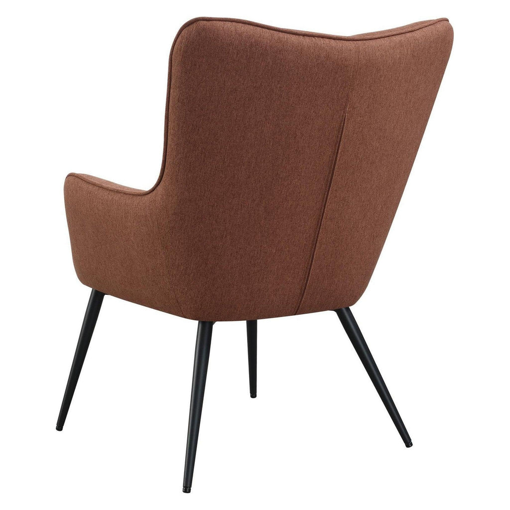 Isla Upholstered Flared Arms Accent Chair with Grid Tufted 909468
