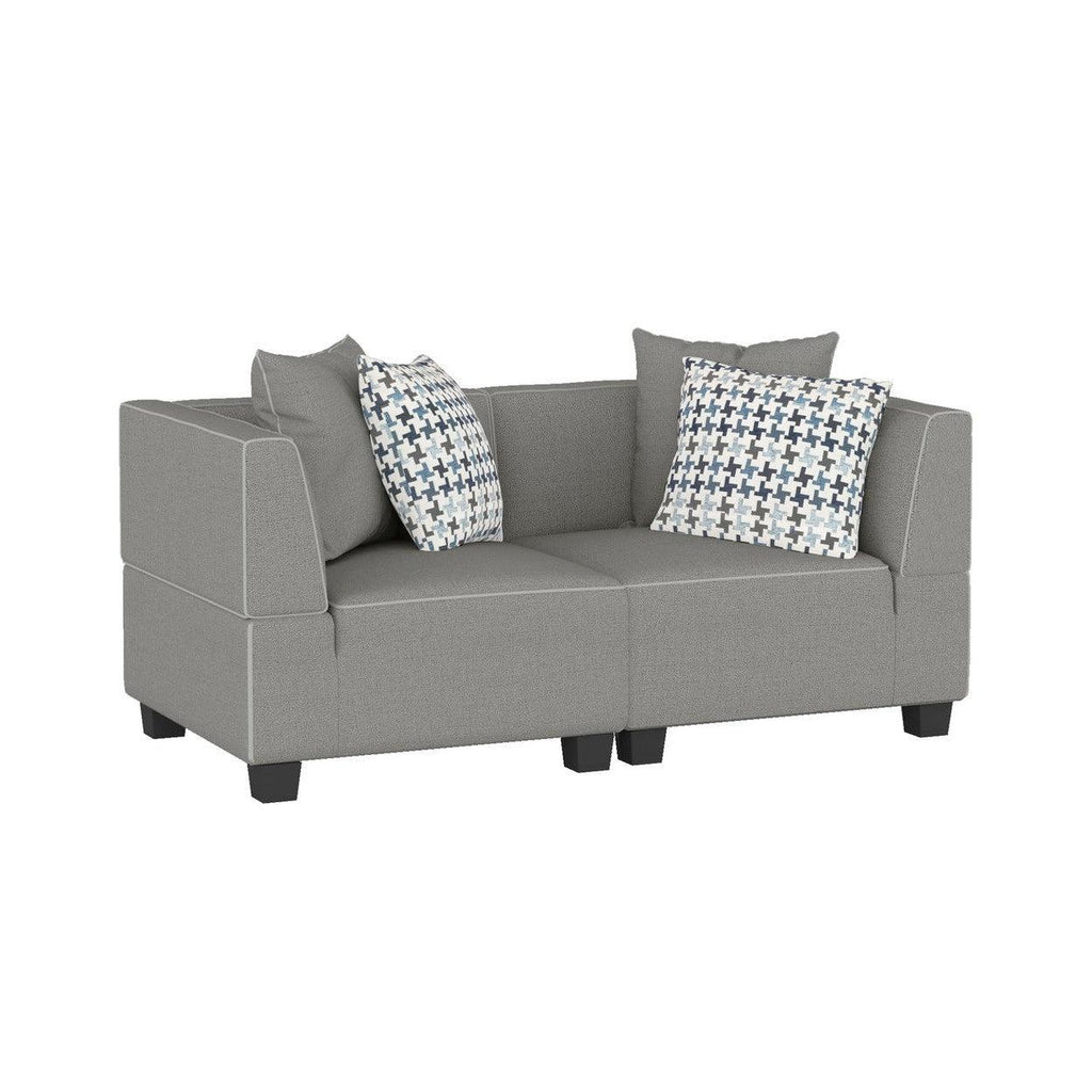 (2)2-Piece Love Seat 9357GY-2*