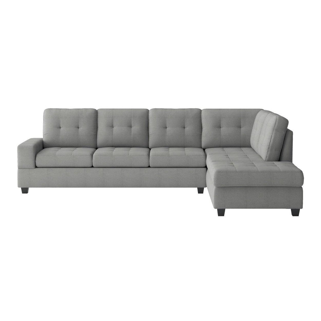 2PC SET: SECTIONAL 9507GRY*SC