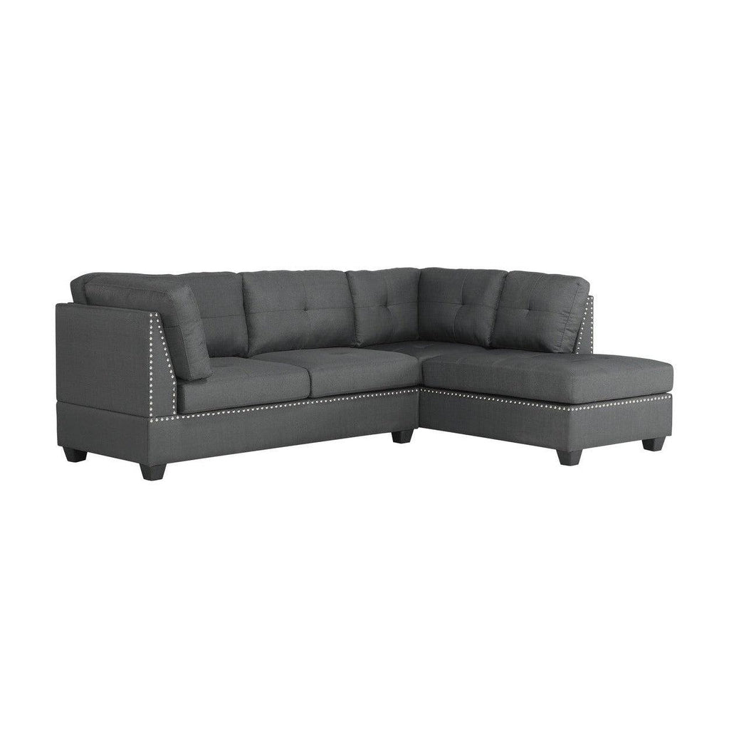 (3)3-Piece Sectional with Ottoman 9566DG*3OT