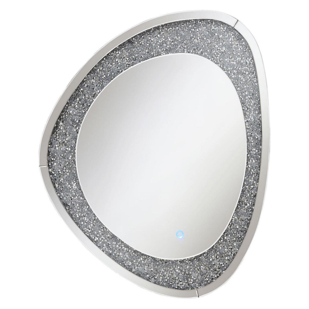 Mirage Acrylic Crystals Inlay Wall Mirror with LED Lights 961504