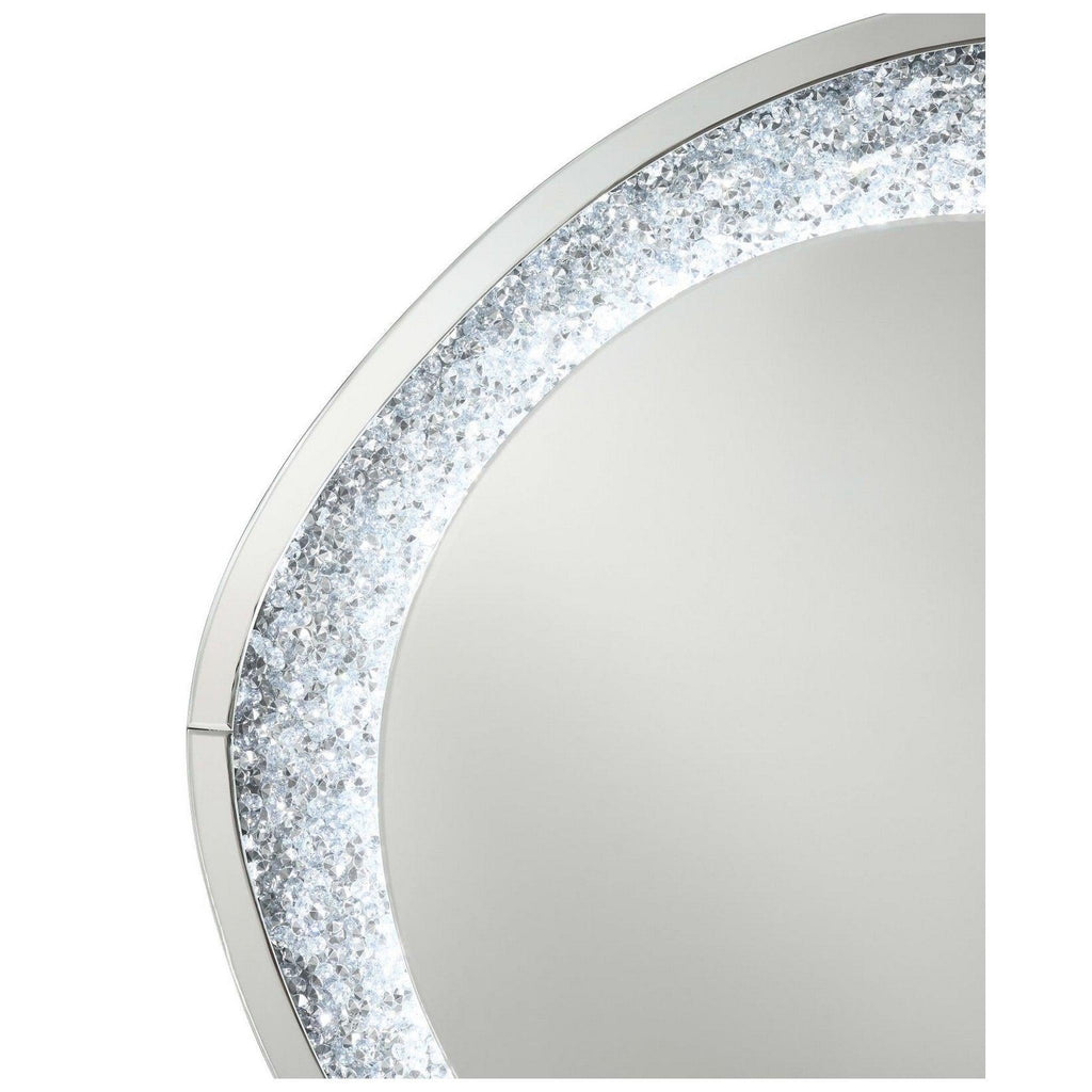 Mirage Acrylic Crystals Inlay Wall Mirror with LED Lights 961504