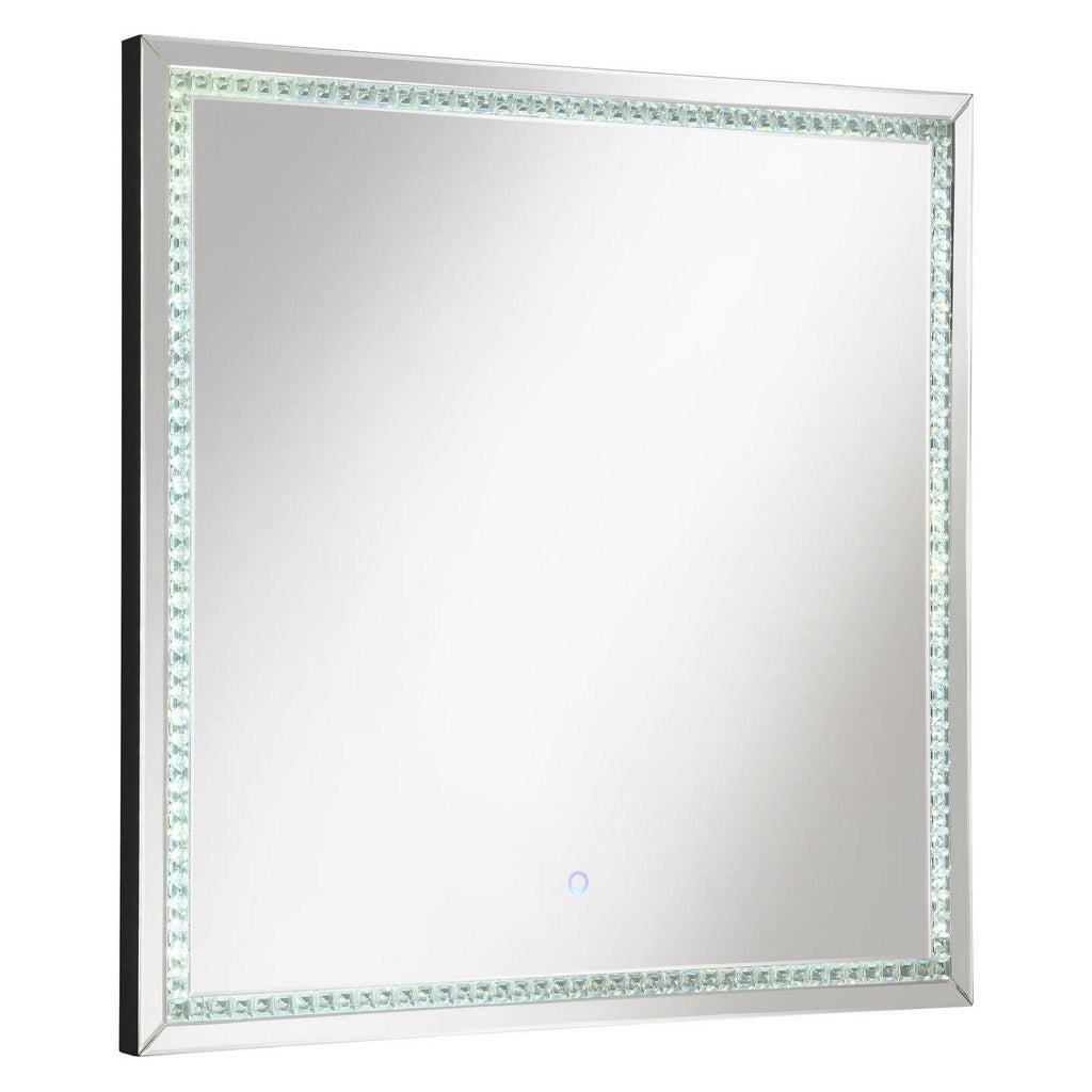 Noelle Square Wall Mirror with LED Lights 961506