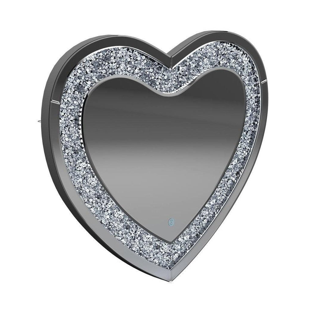Aiko Heart Shape Wall Mirror Silver 961535