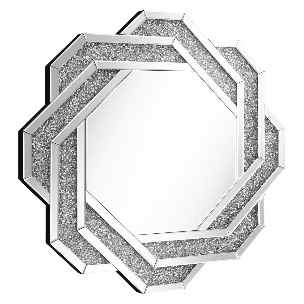 Mikayla Wall Mirror with Braided Frame Dark Crystal 961617