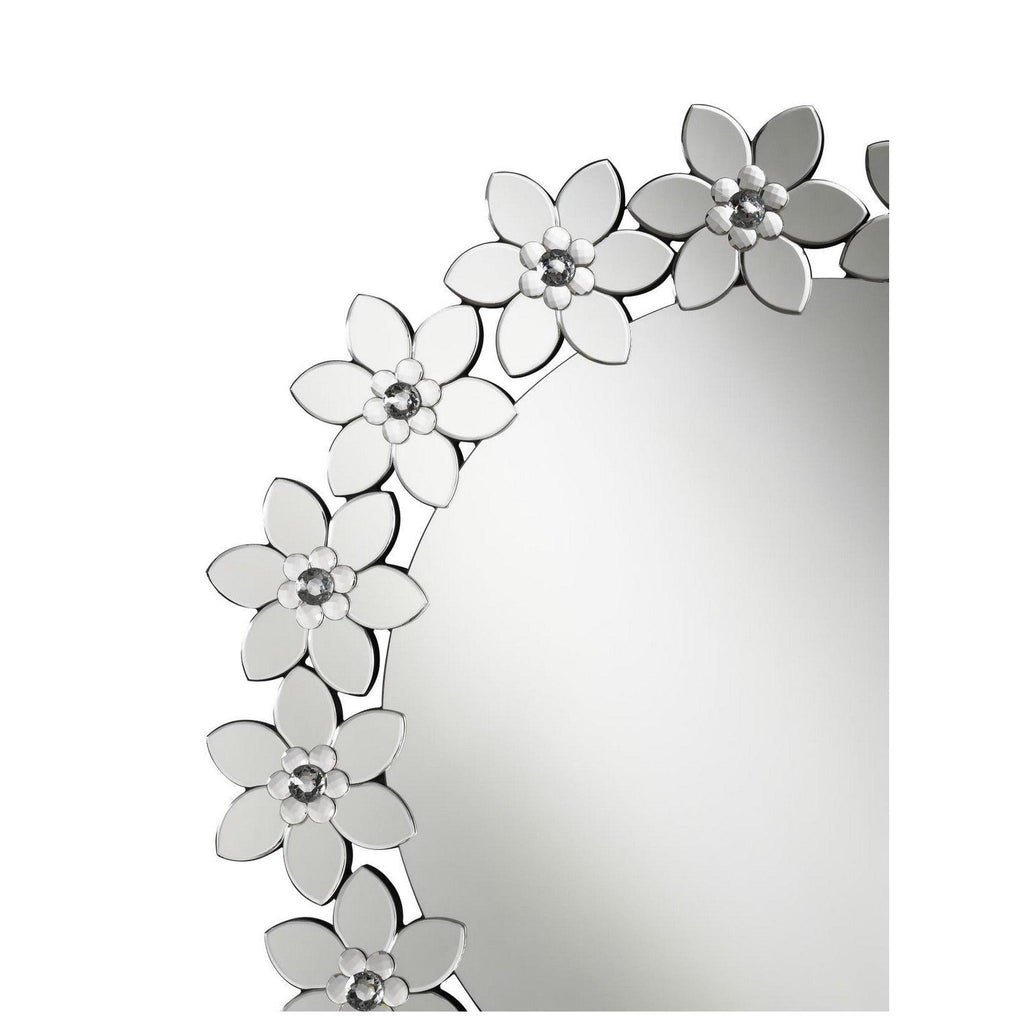 Cordelia Round Floral Frame Wall Mirror 961622