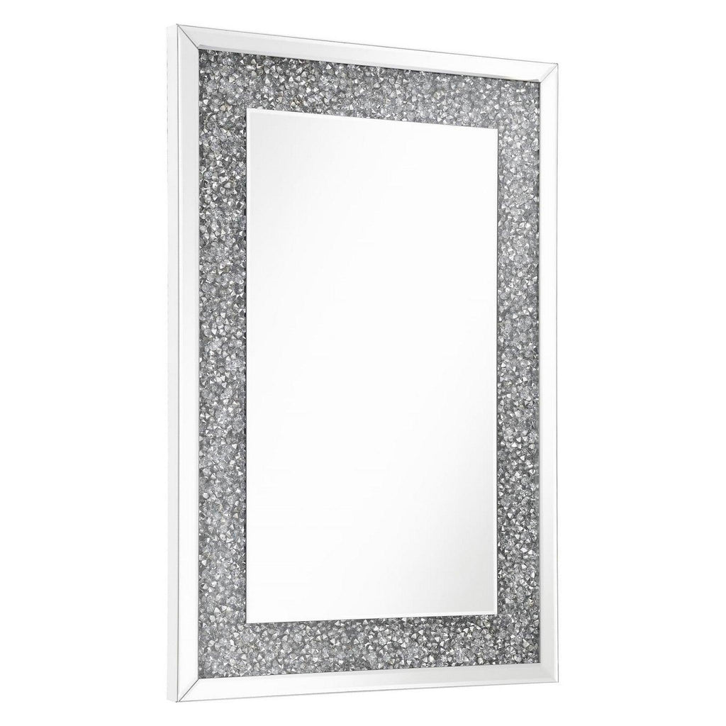Valerie Crystal Inlay Rectangle Wall Mirror 961635