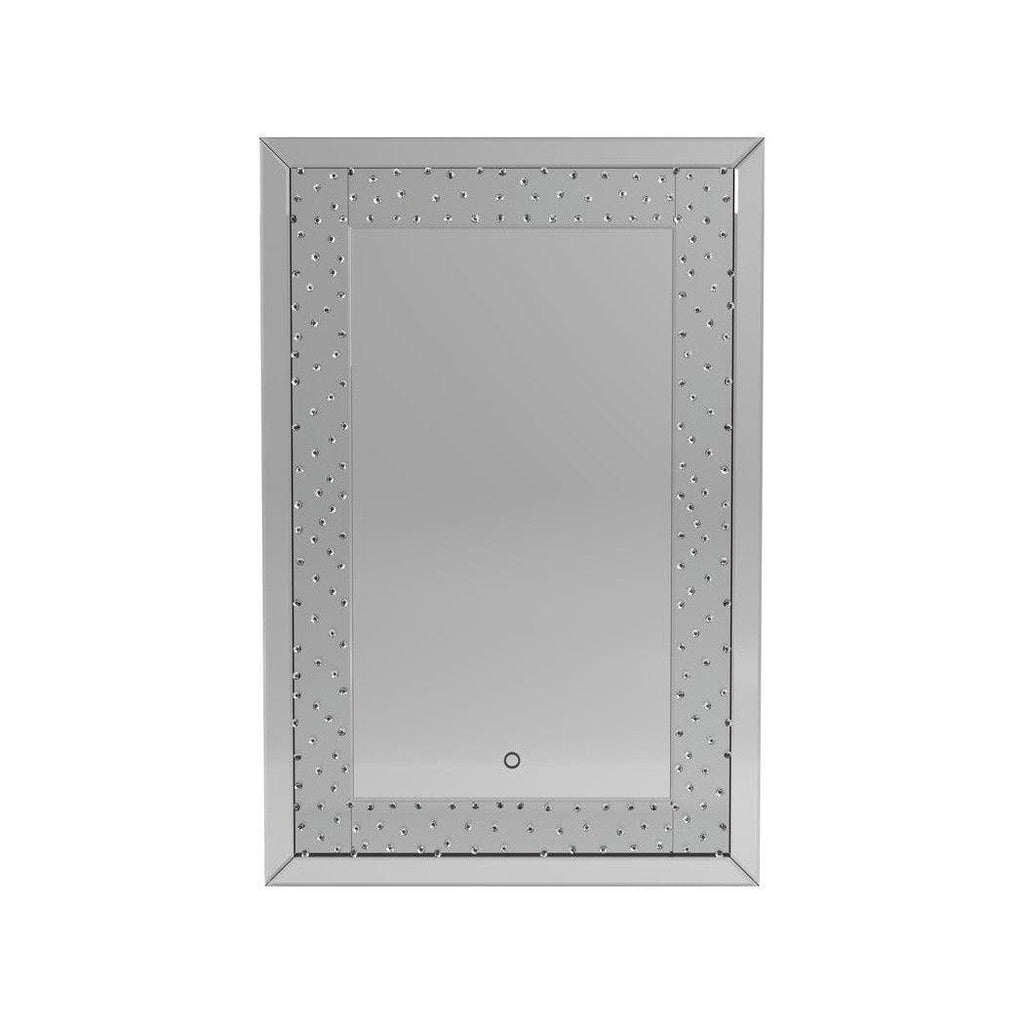 LED Lighting Frame Mirror Silver 962857