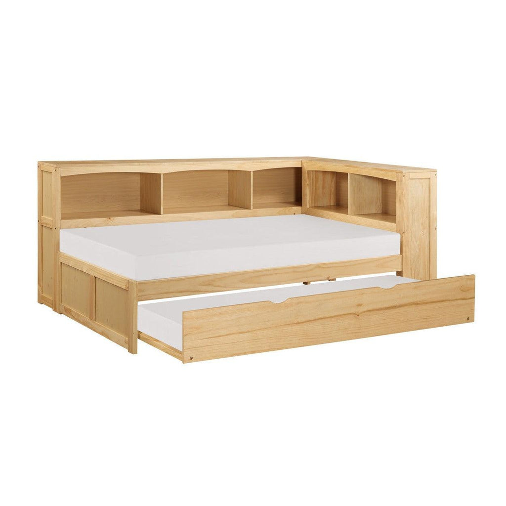 (4) Twin Bookcase Corner Bed with Twin Trundle B2043BC-1BCR*