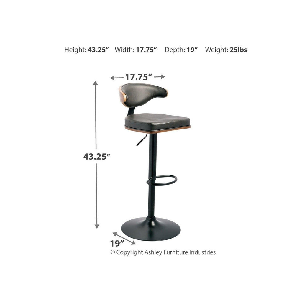 Bellatier Adjustable Height Bar Stool Ash-D120-330