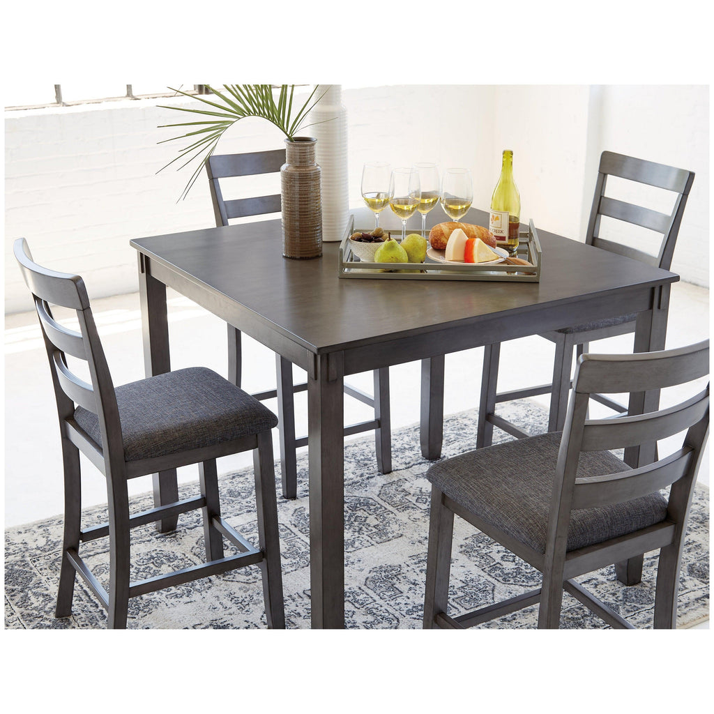 Bridson Counter Height Dining Table and Bar Stools (Set of 5) Ash-D383-223