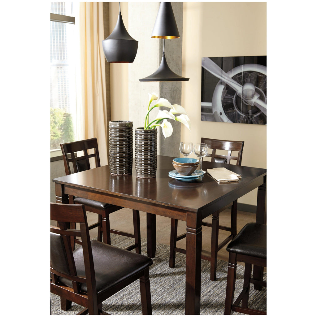 Bennox Counter Height Dining Table and Bar Stools (Set of 5) Ash-D384-223