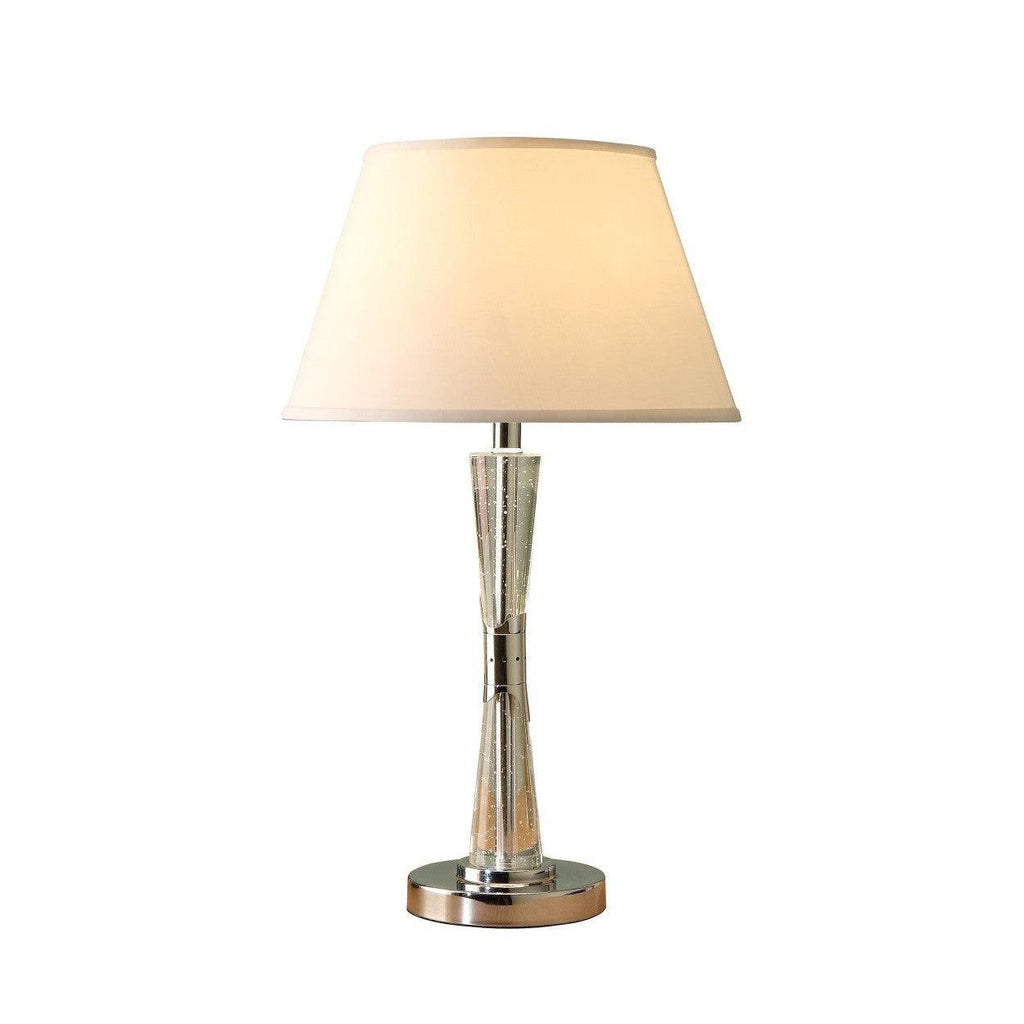 TABLE LAMP, CHROME METAL FINISH H10490R