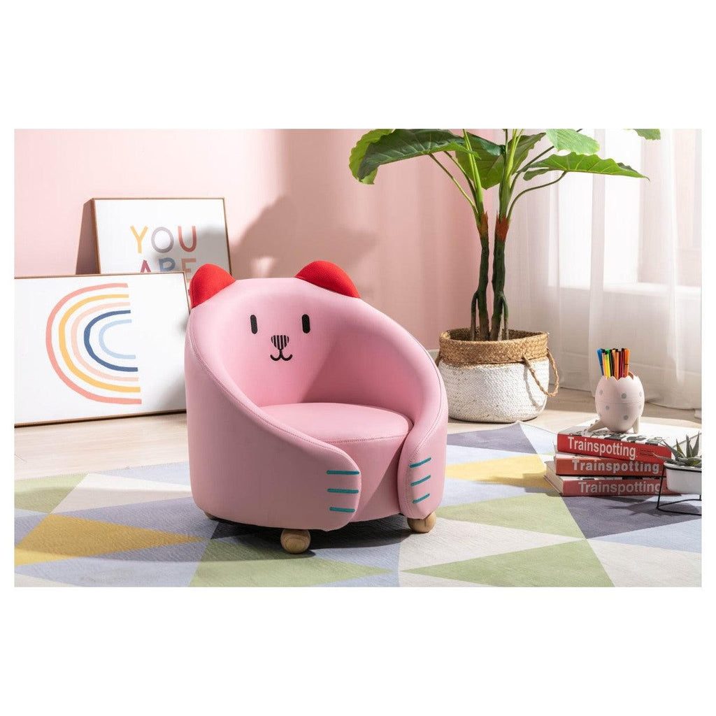 Kids Chair, Cat Pink HMK407PK-1