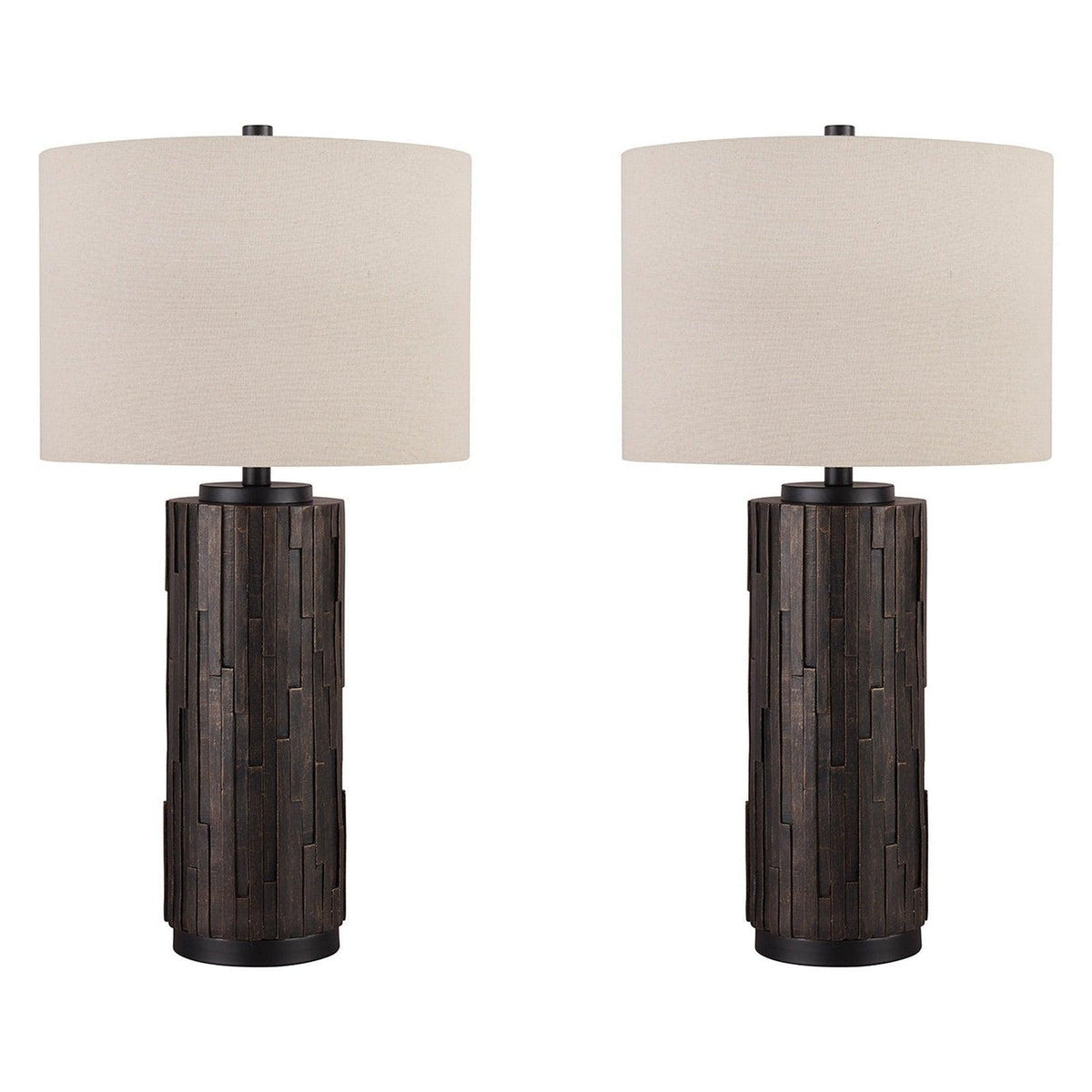Signature Design by Ashley® Makya Table Lamp (Set Of 2) – Oak