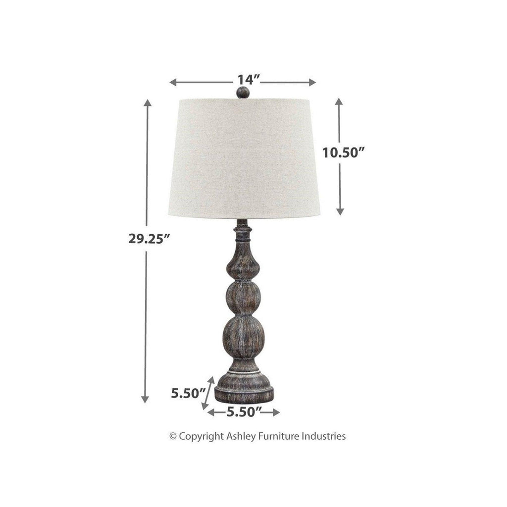 Mair Table Lamp (Set of 2) Ash-L276014