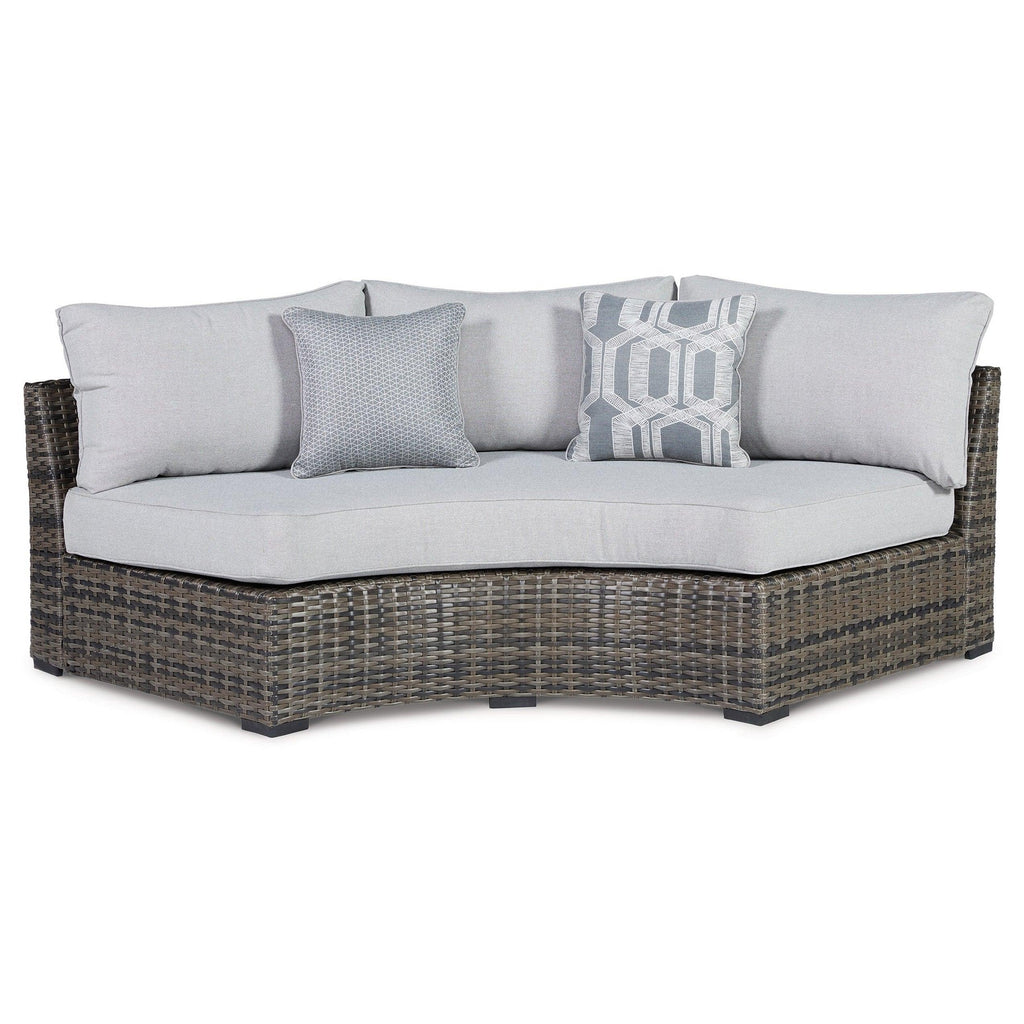 Harbor Court 8-Piece Outdoor Sectional with Ottoman Ash-P459P1