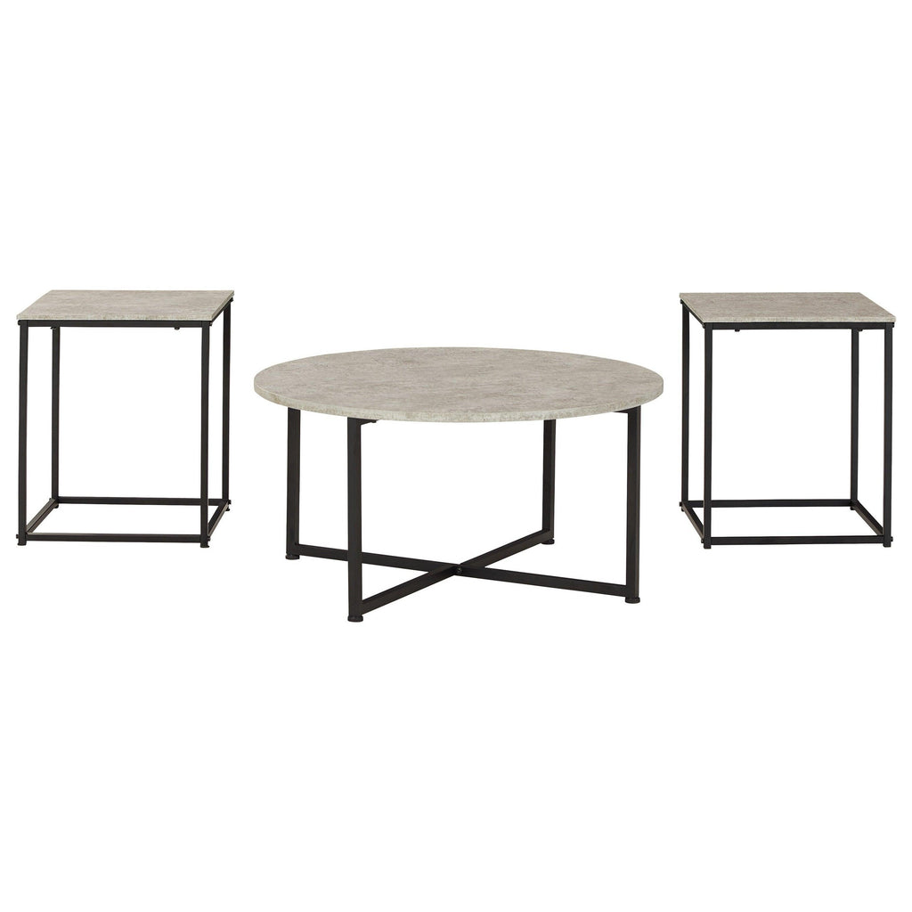 Lazabon Table (Set of 3) Ash-T102-13