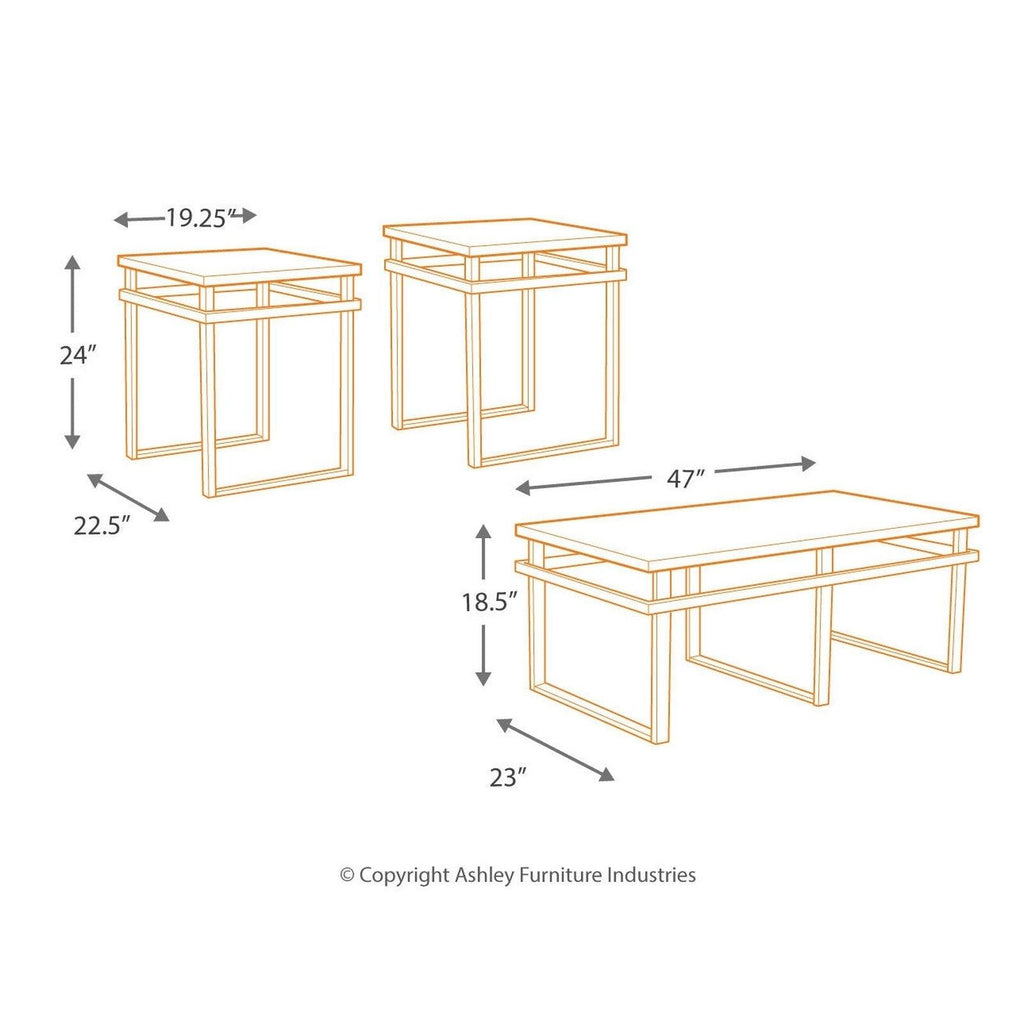 Laney Table (Set of 3) Ash-T180-13