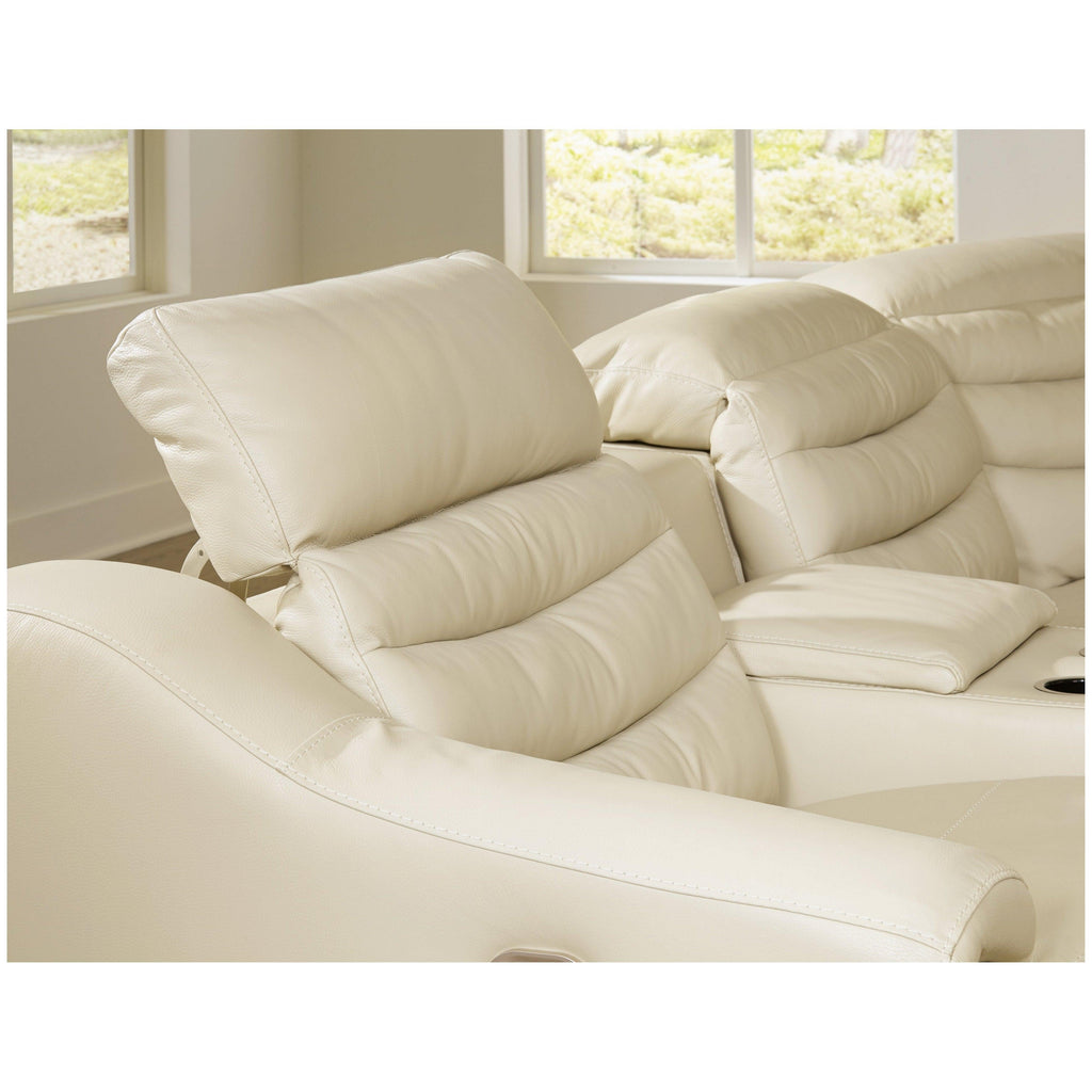 Center Line 3-Piece Power Reclining Loveseat with Console Ash-U63405S2