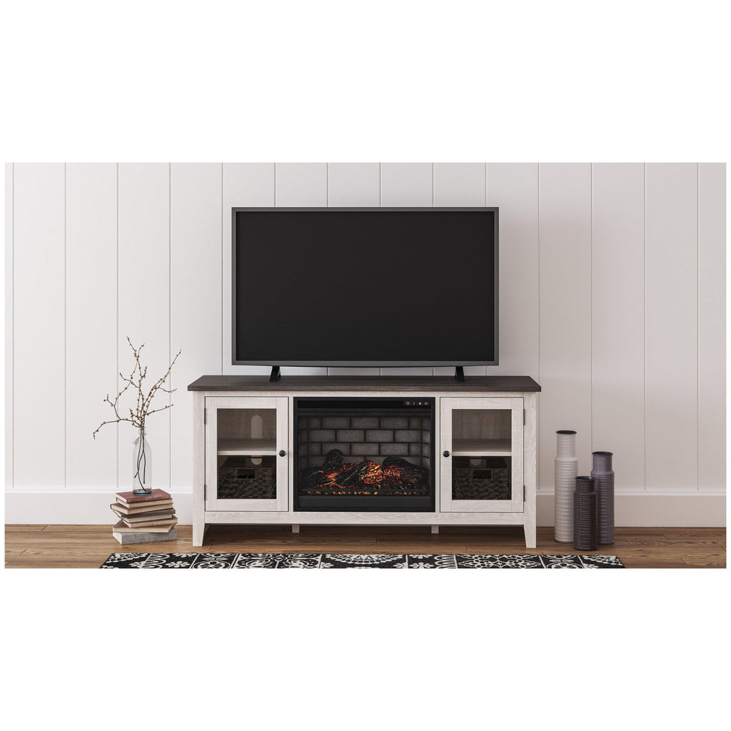 Dorrinson 60" TV Stand with Electric Fireplace Ash-W287W3