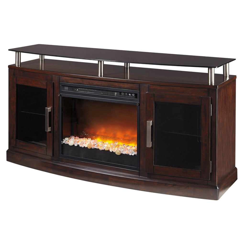 Chanceen 60" TV Stand with Electric Fireplace Ash-W757W3