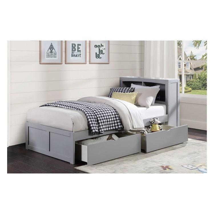 (3) Twin Bookcase Bed with Storage Boxes B2063BC-1T*