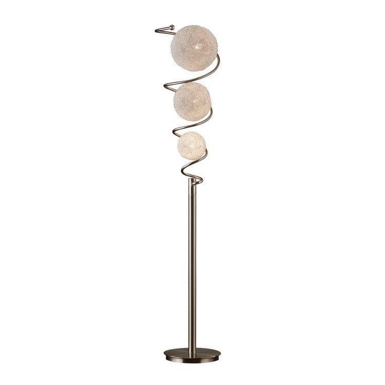 FLOOR LAMP, 3 WIRE-WRAPED BALLS H11297
