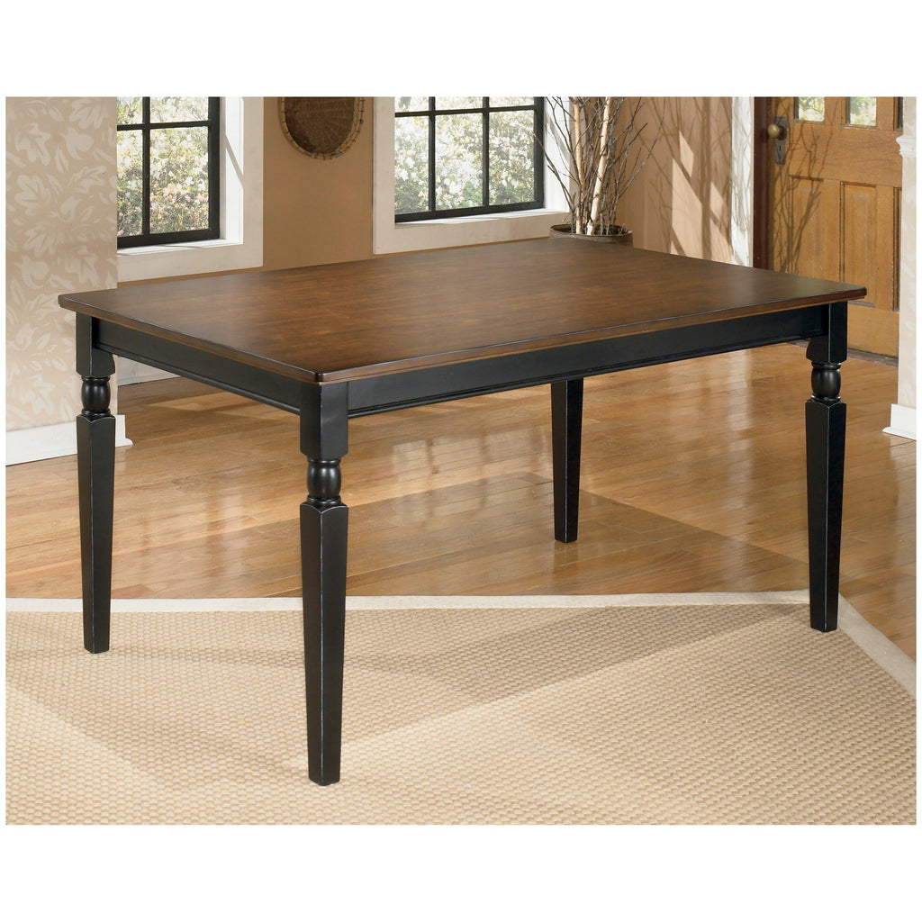 Owingsville Dining Table and 4 Chairs and Bench Ash-D580D10